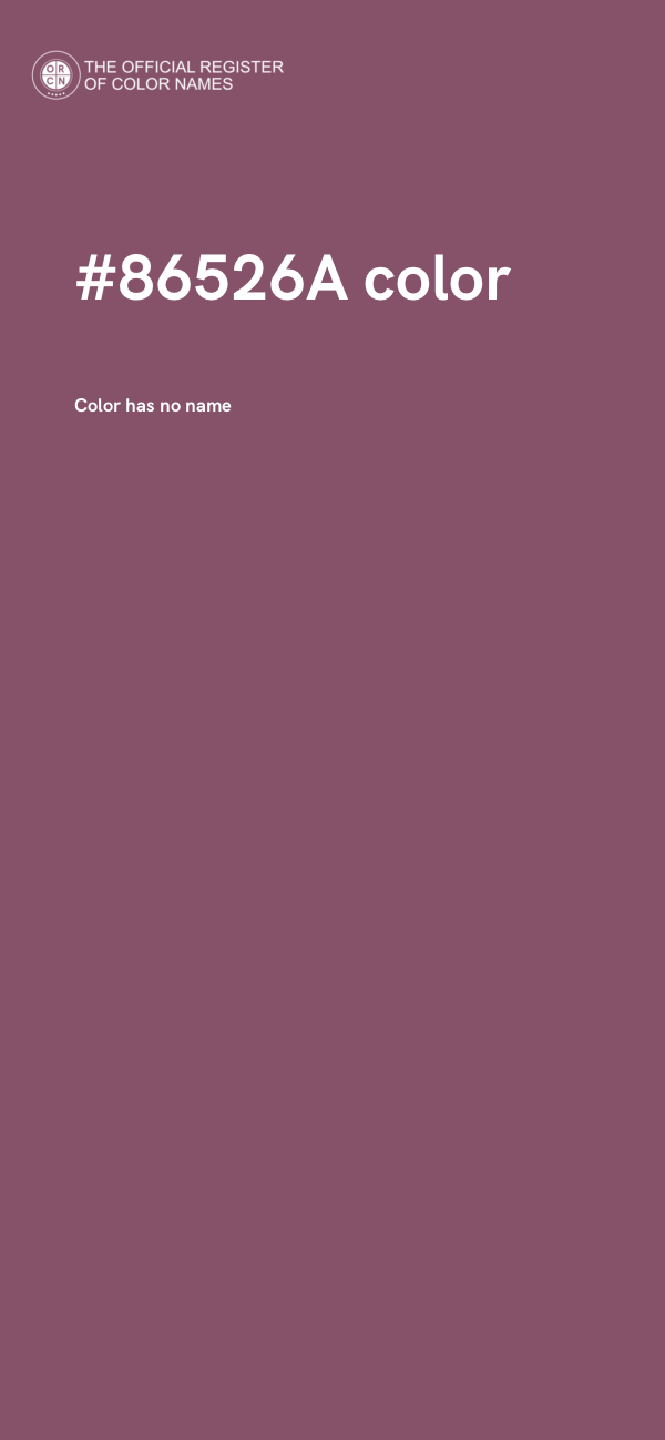 #86526A color image