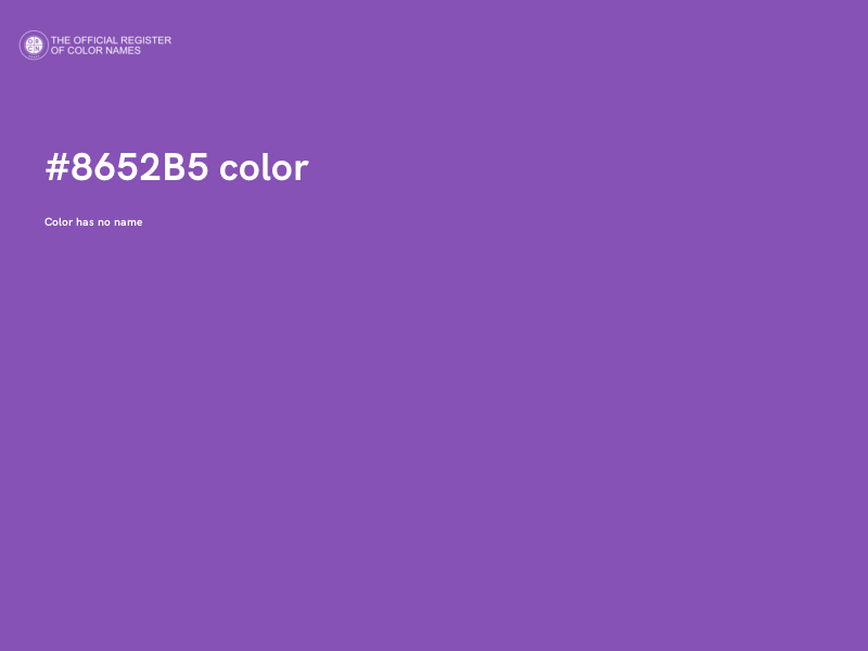 #8652B5 color image