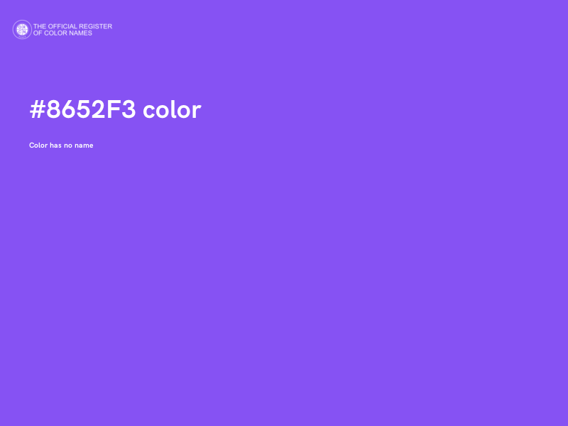 #8652F3 color image