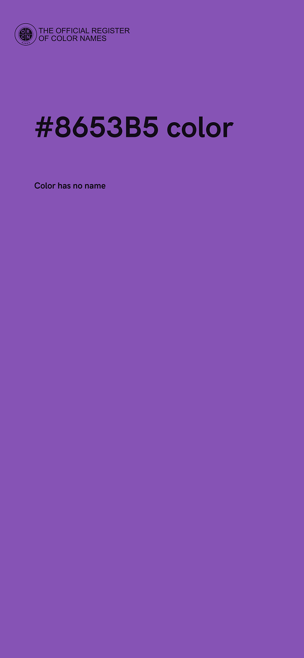 #8653B5 color image