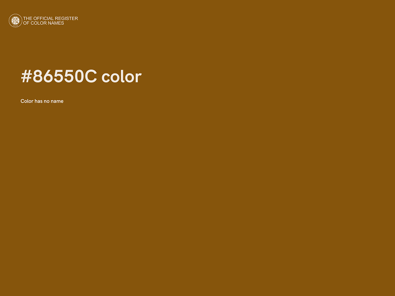 #86550C color image
