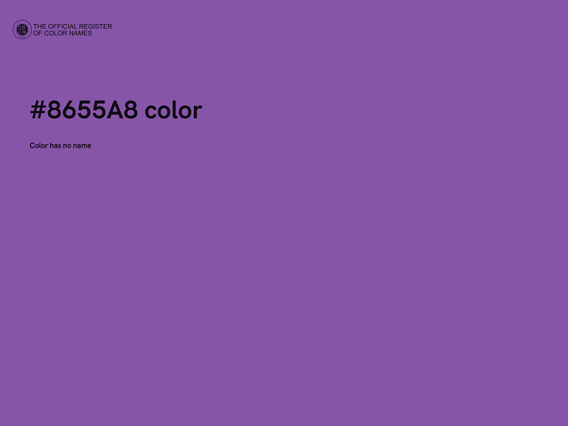 #8655A8 color image