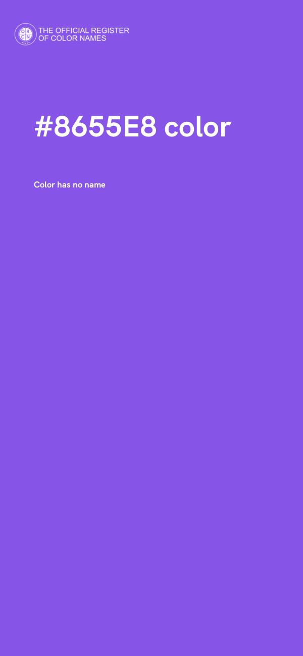 #8655E8 color image