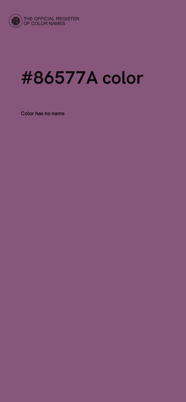 #86577A color image