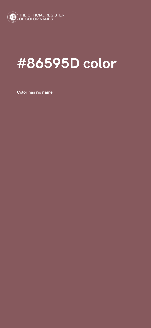 #86595D color image