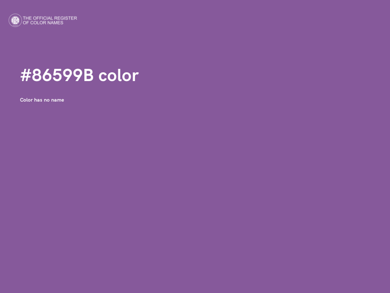#86599B color image
