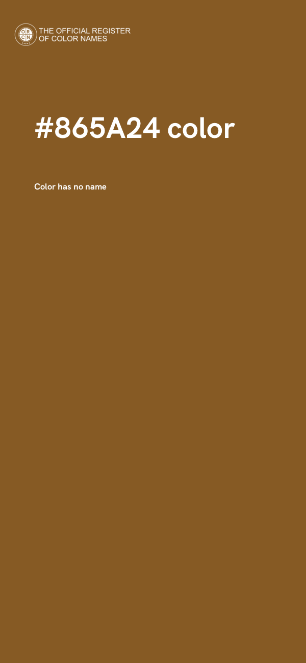 #865A24 color image