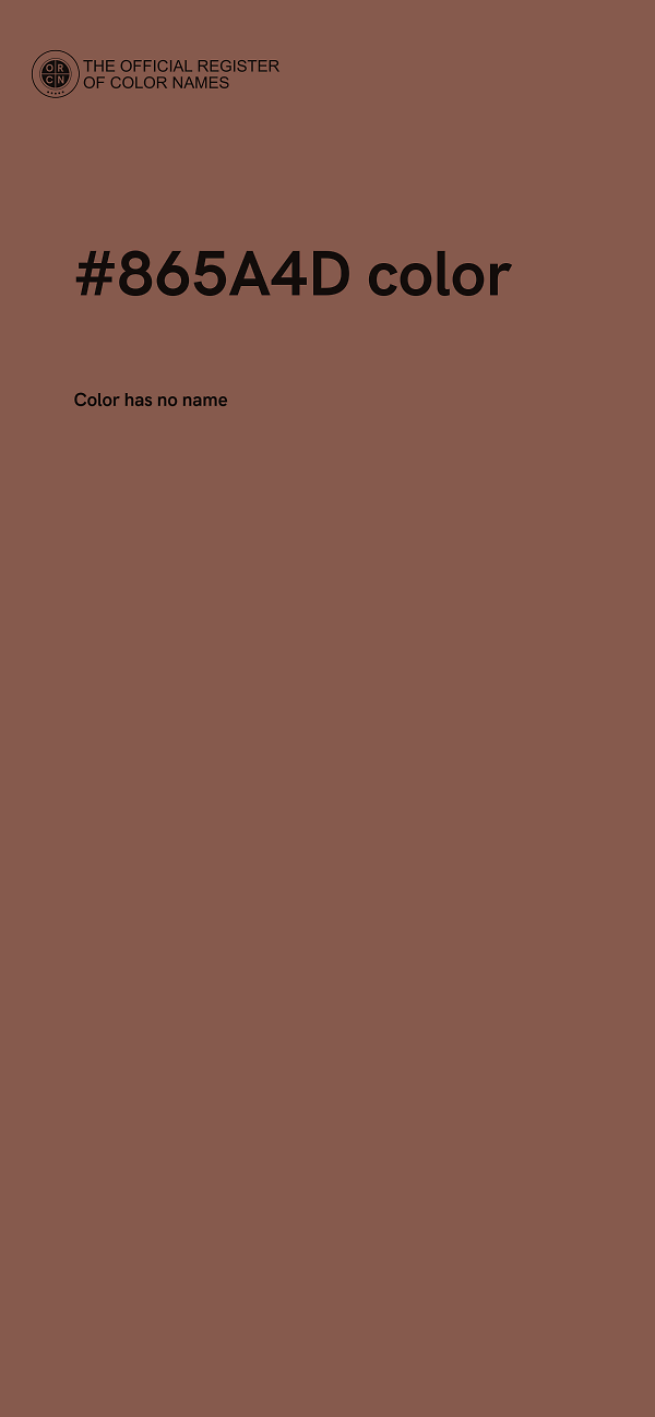 #865A4D color image