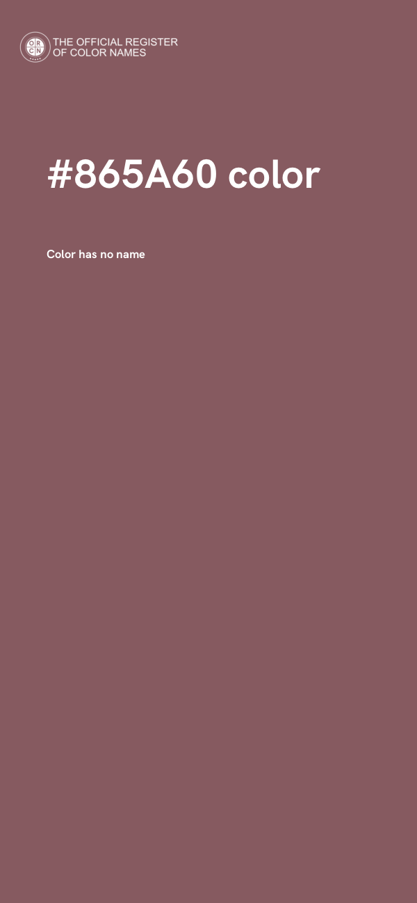 #865A60 color image