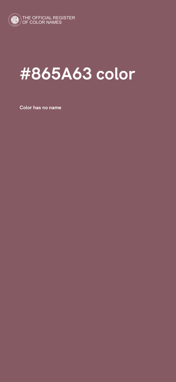 #865A63 color image