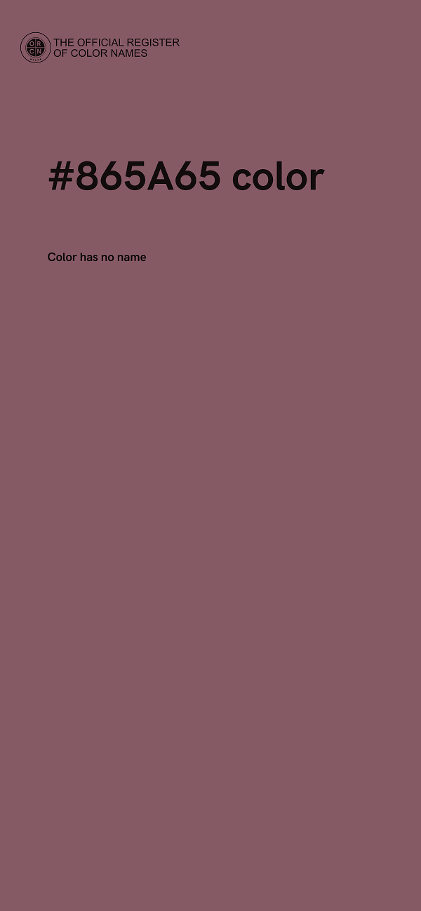 #865A65 color image
