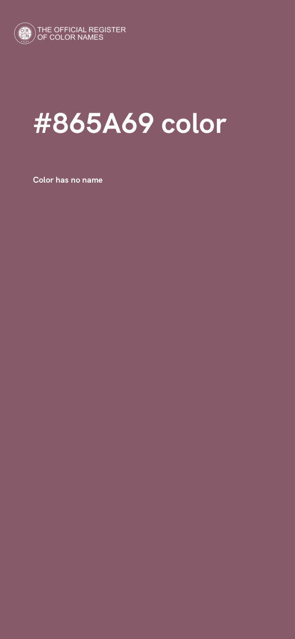 #865A69 color image
