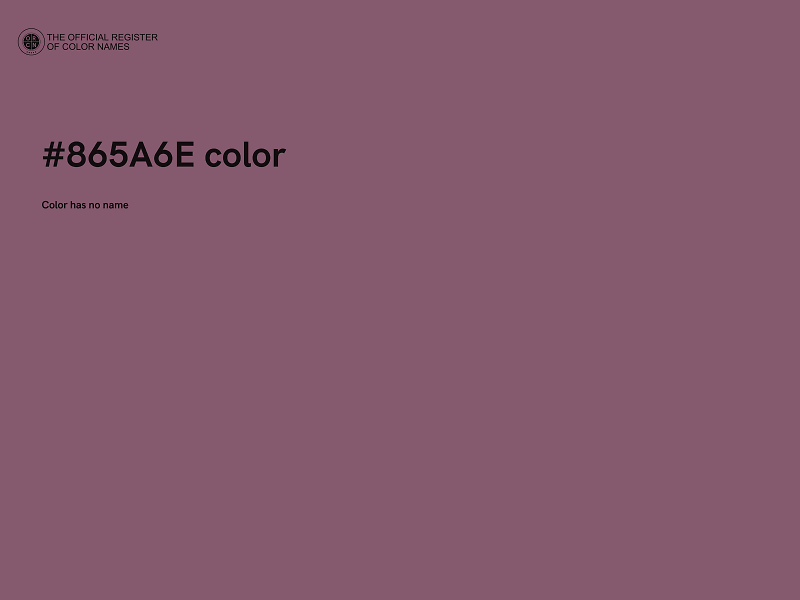 #865A6E color image