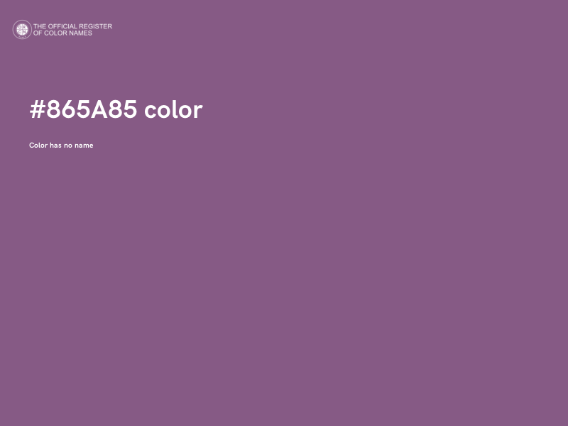 #865A85 color image