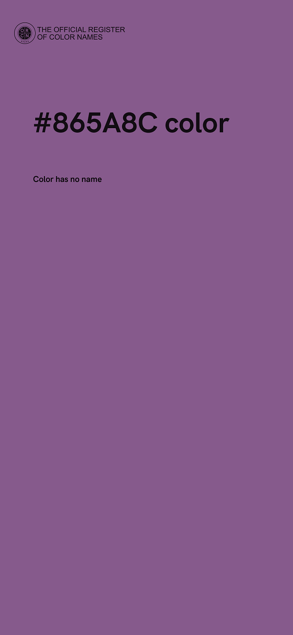 #865A8C color image