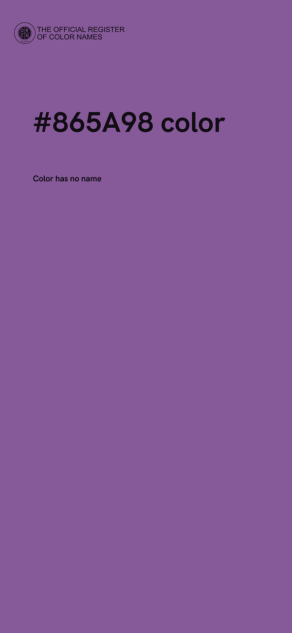 #865A98 color image