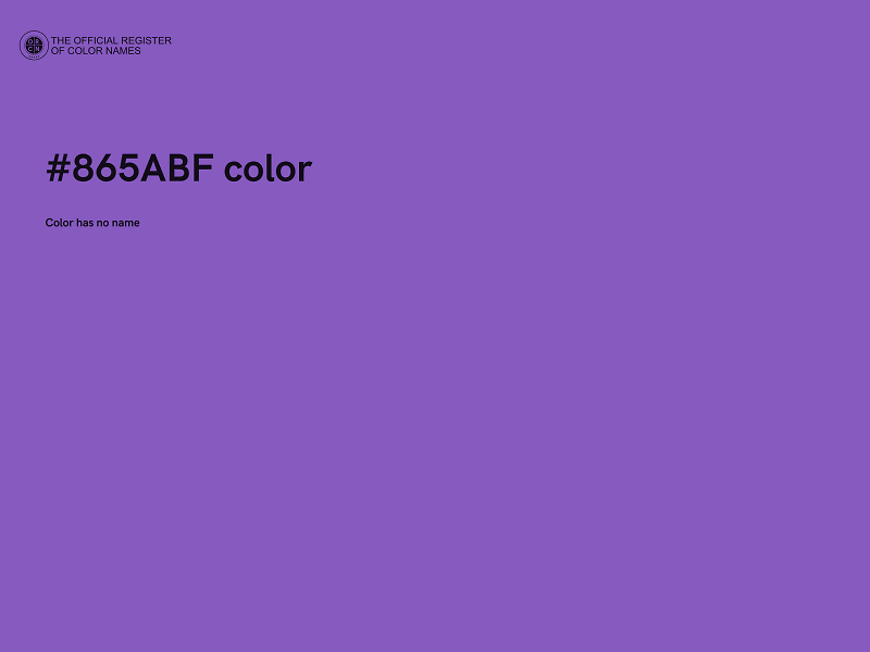 #865ABF color image