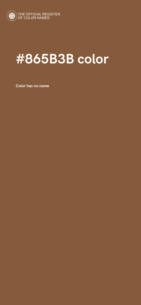 #865B3B color image