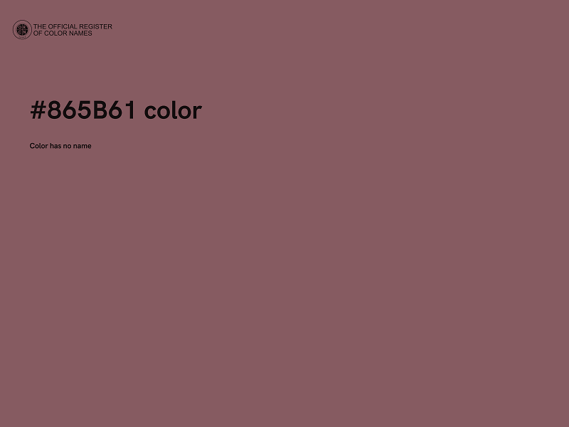 #865B61 color image