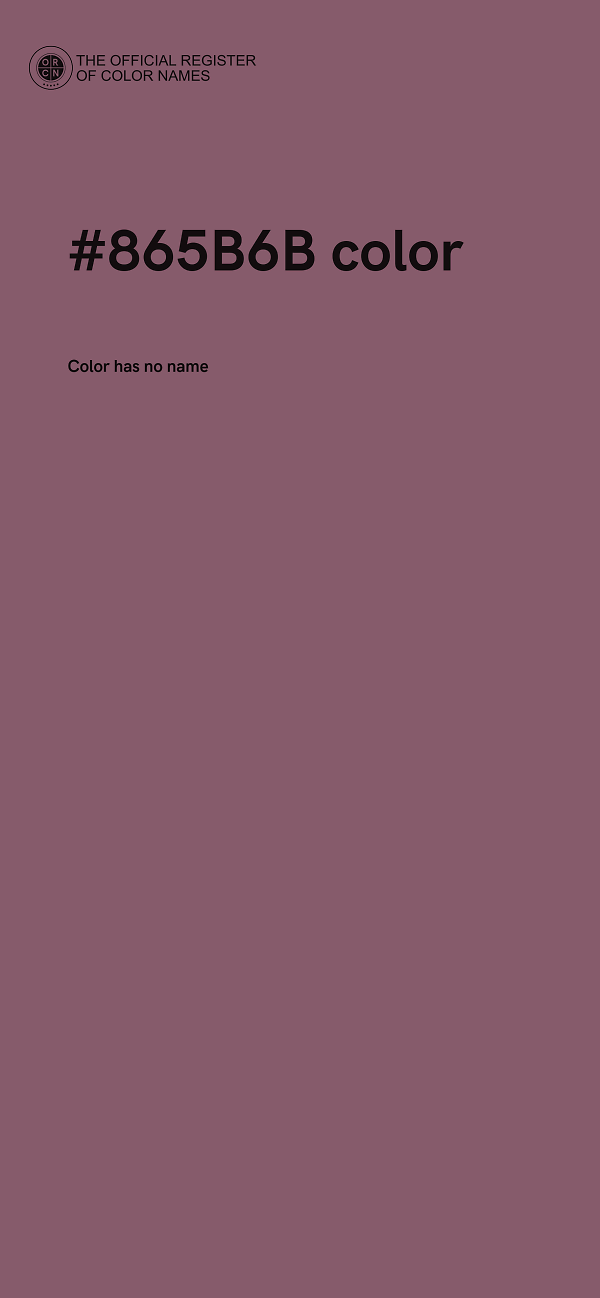 #865B6B color image