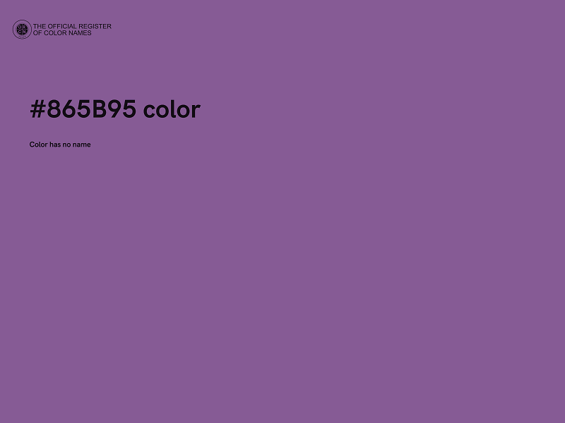 #865B95 color image