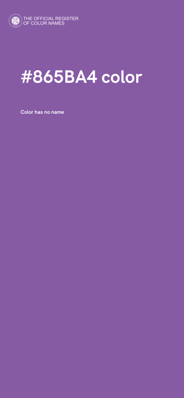 #865BA4 color image