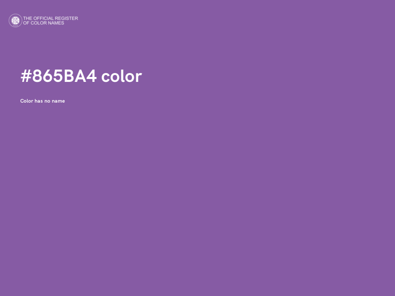 #865BA4 color image