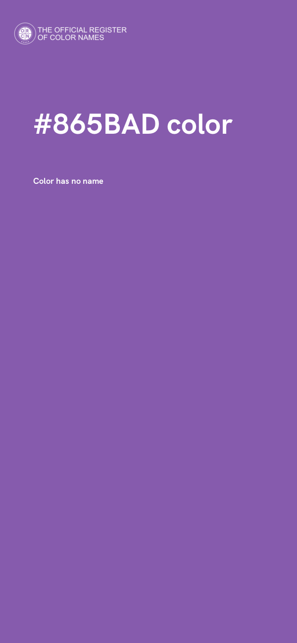 #865BAD color image