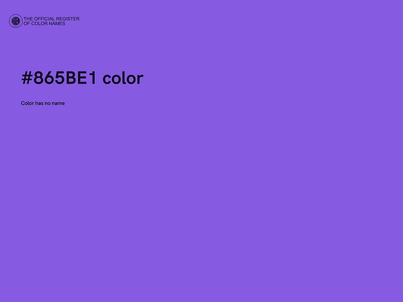 #865BE1 color image