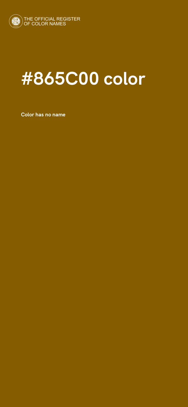 #865C00 color image