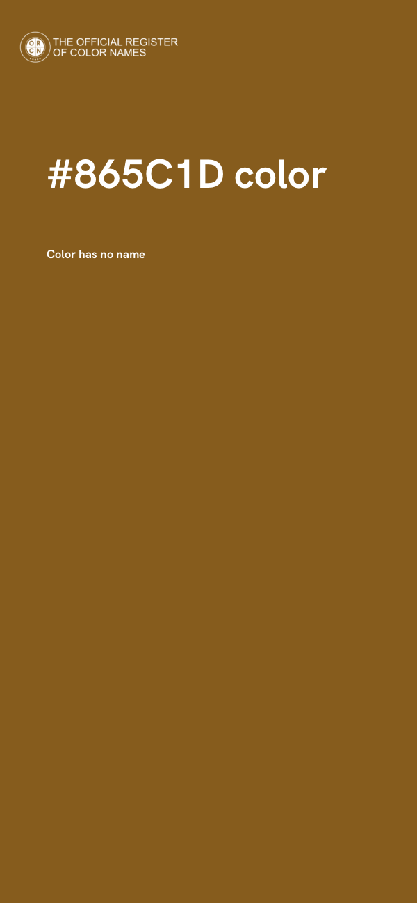 #865C1D color image