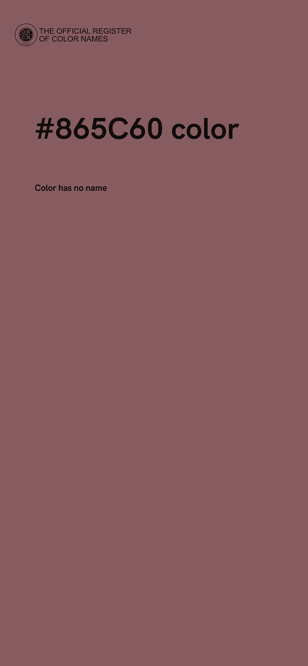 #865C60 color image
