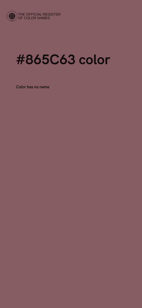 #865C63 color image