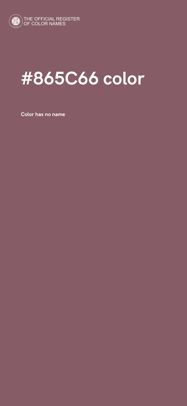 #865C66 color image