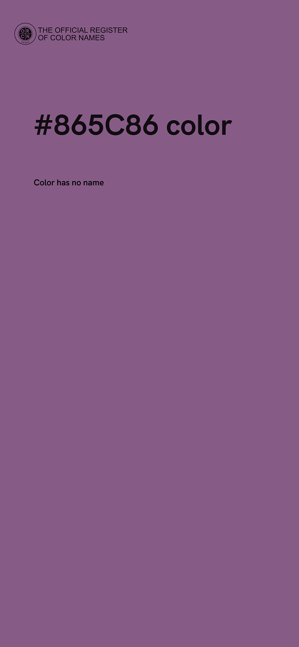 #865C86 color image