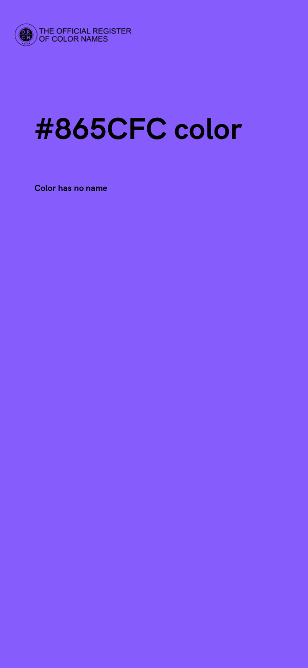 #865CFC color image