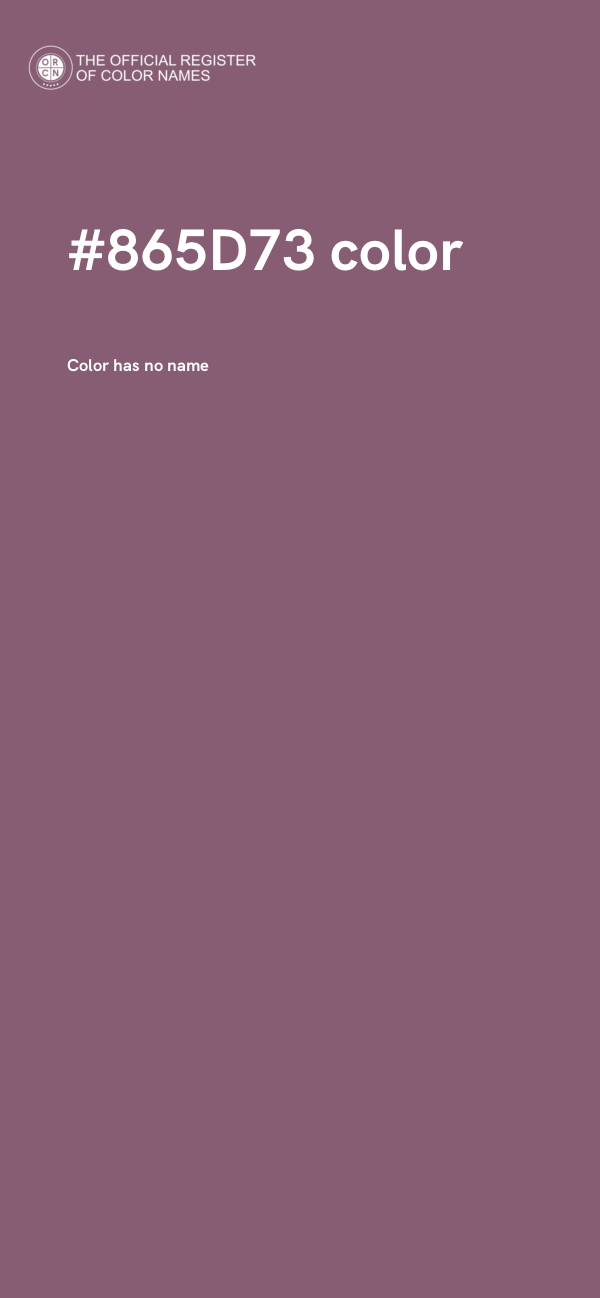 #865D73 color image