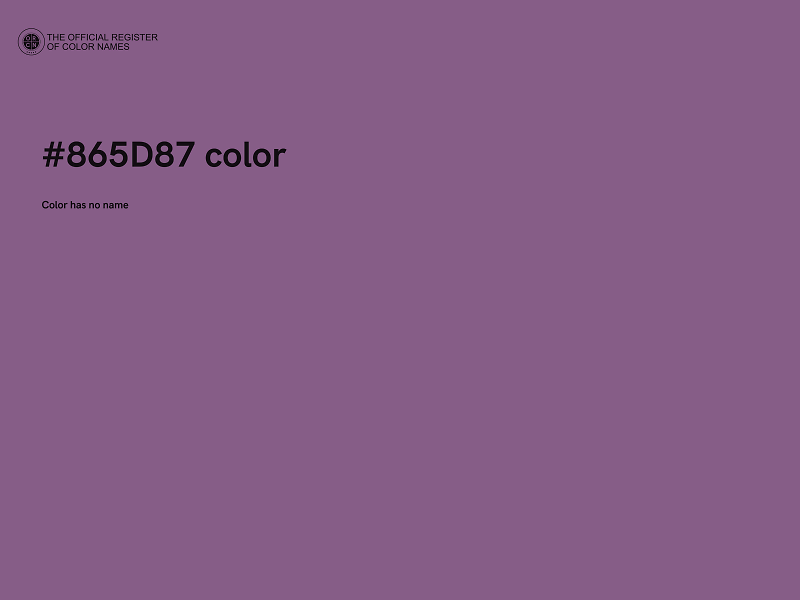 #865D87 color image