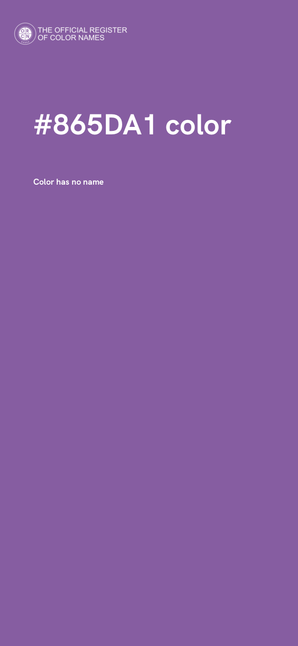 #865DA1 color image