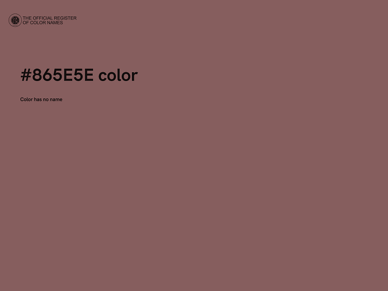 #865E5E color image