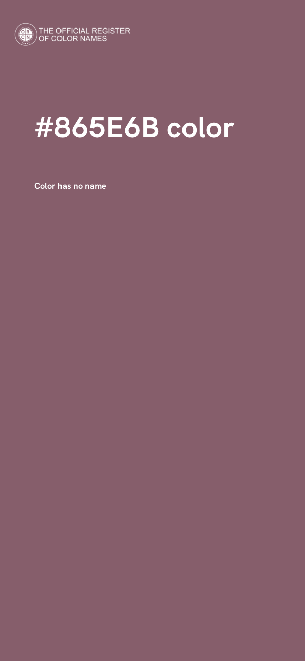 #865E6B color image