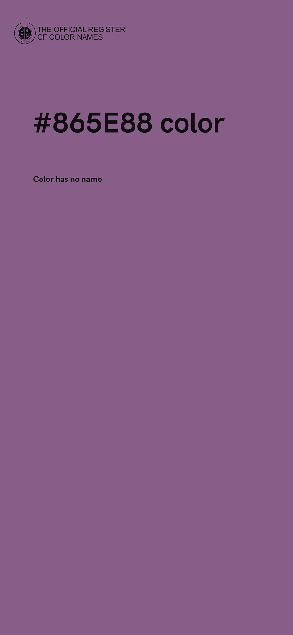 #865E88 color image