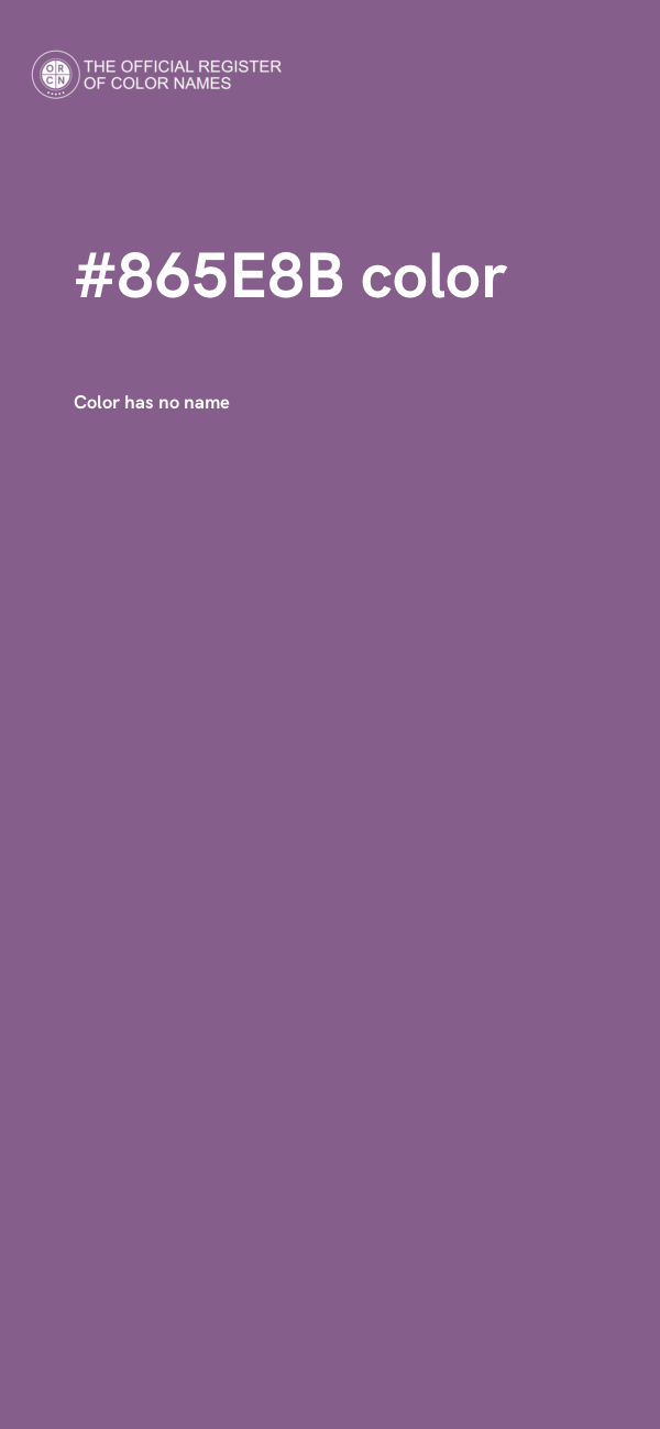 #865E8B color image