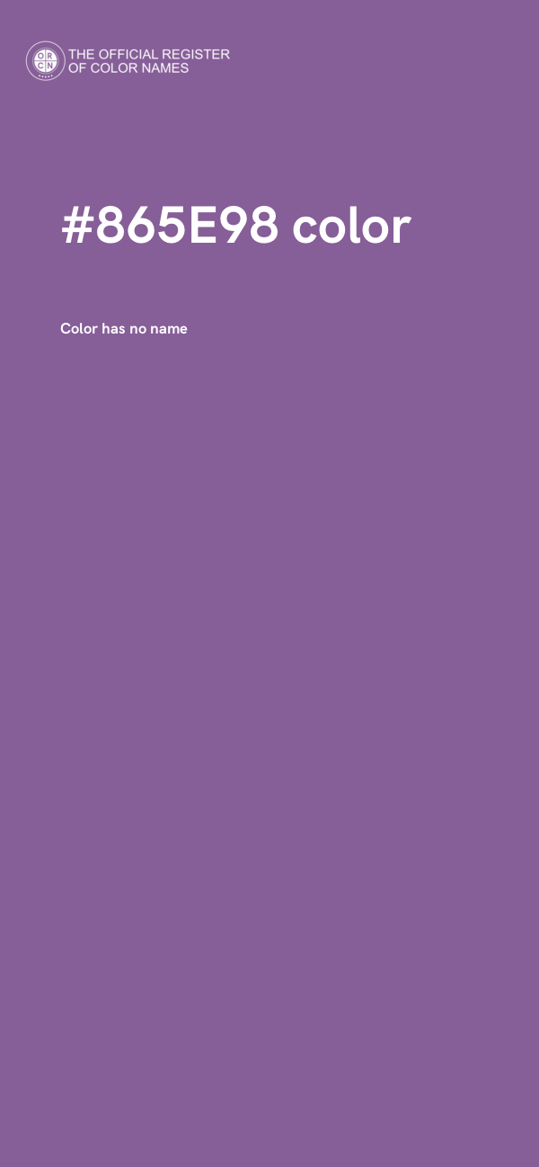 #865E98 color image