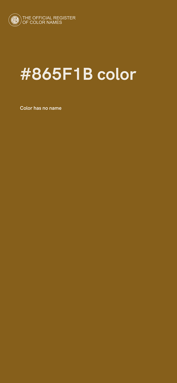 #865F1B color image