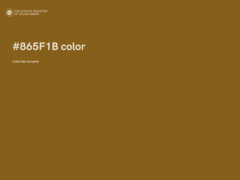 #865F1B color image