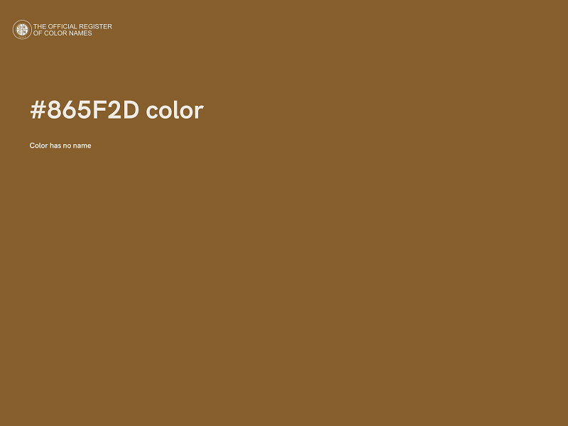 #865F2D color image