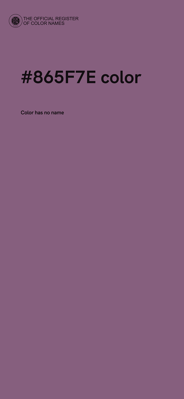 #865F7E color image