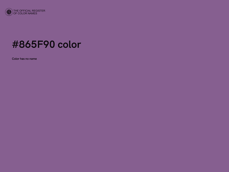 #865F90 color image