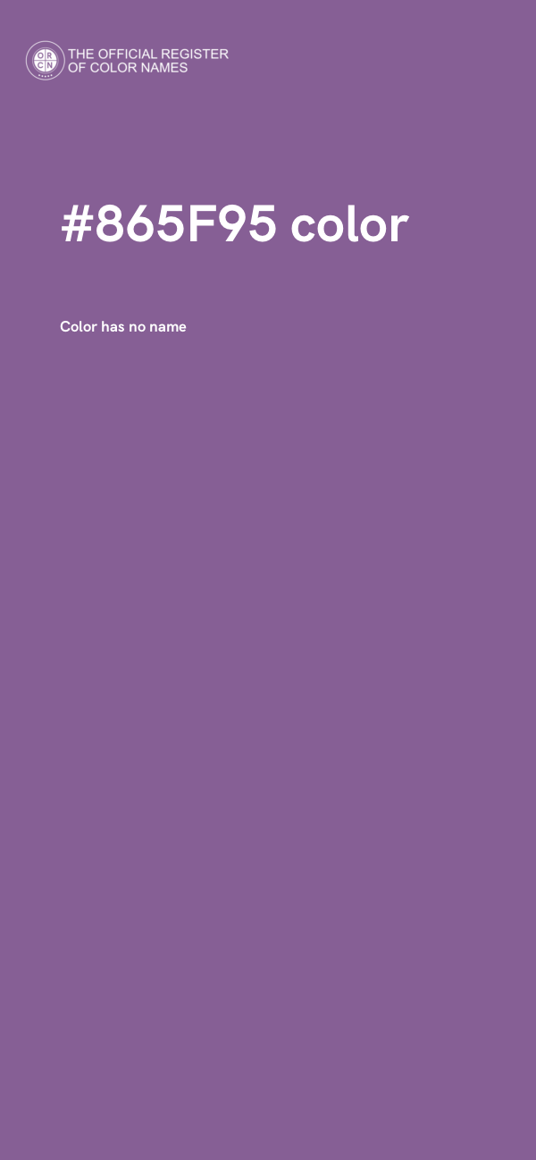 #865F95 color image